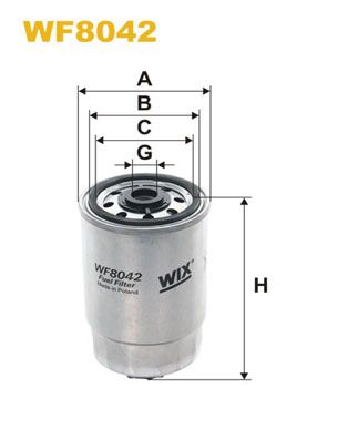 WIX FILTERS Polttoainesuodatin WF8042